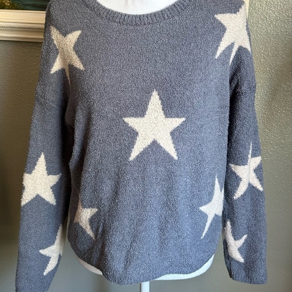 NWT Sincerely Jules Women's Cozy Soft Pullover Star Sweater Blue Size Sm… - Picture 17 of 17